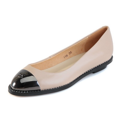 CHANEL Shallow mouth flat shoes Women--115